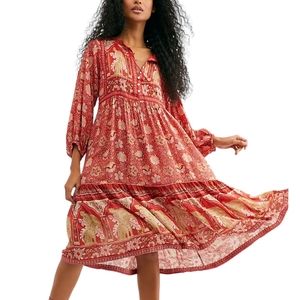 SPELL | Cherry Poinciana Gown